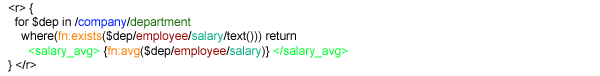XQuery input query XQuery input query